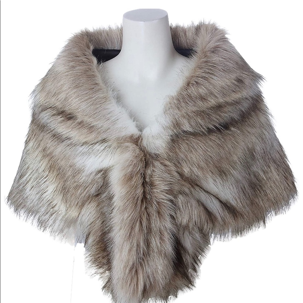 Faux Fur Shawl Wrap